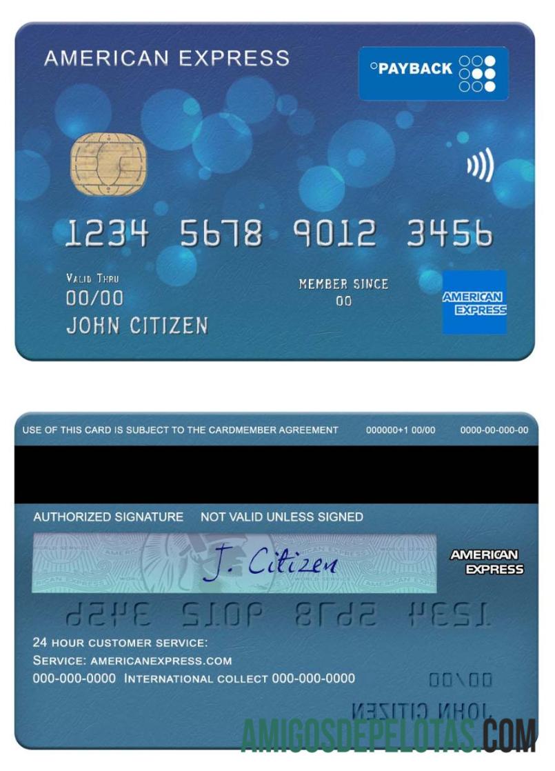 Cartão de reembolso do primeiro banco da Wiki Amex dos EUA exemplo